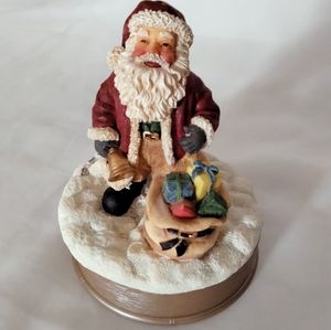 Christmas Santa Claus Figurine Candle Topper